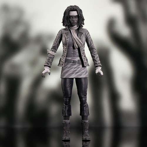 The Walking Dead Figures - S01 - Deluxe Michonne (Comic) (B&W)