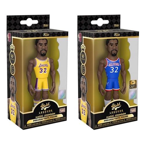 Vinyl Gold Figures - NBA Legends - 5" Magic Johnson (Lakers) w/ Chase
