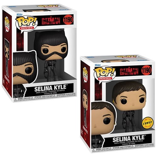 Pop! Movies - DC - The Batman (2022 Movie) - Selina Kyle w/ Chase