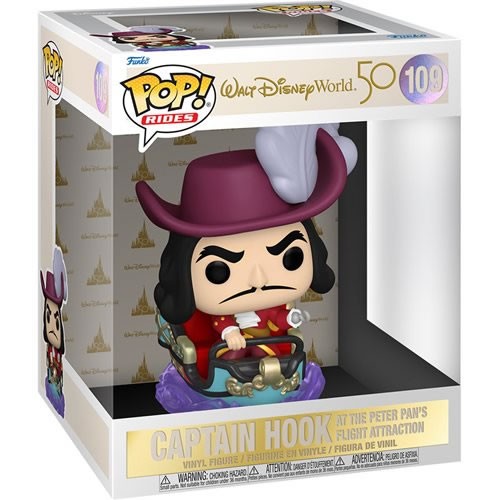 Pop! Rides - Disney - Walt Disney World 50th Anniversary - Captain Hook At Peter Pan's Flight Ride