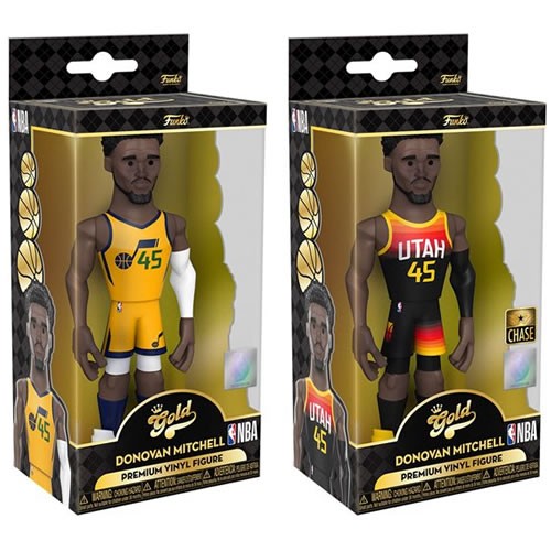 Vinyl Gold Figures - NBA - 5" Donovan Mitchell (Jazz / City Edition '21) w/ Chase