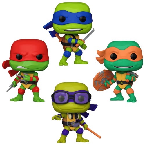 Pop! Movies - TMNT: Mutant Mayhem - Turtles 4-Pack (Exclusive)
