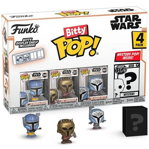 Bitty Pop! - Star Wars - The Mandalorian - Heavy Infantry Mandalorian 4-Pack