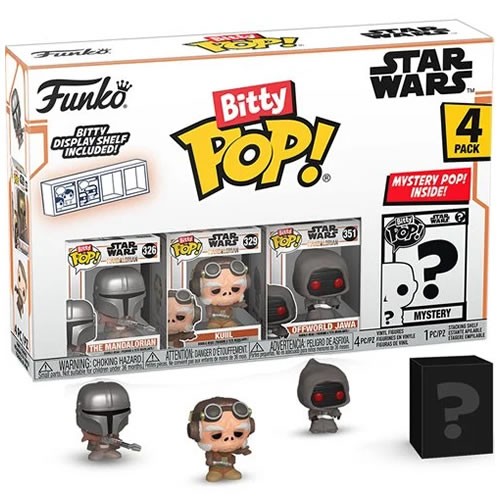 Bitty Pop! - Star Wars - The Mandalorian - The Mandalorian (Pistol) 4-Pack