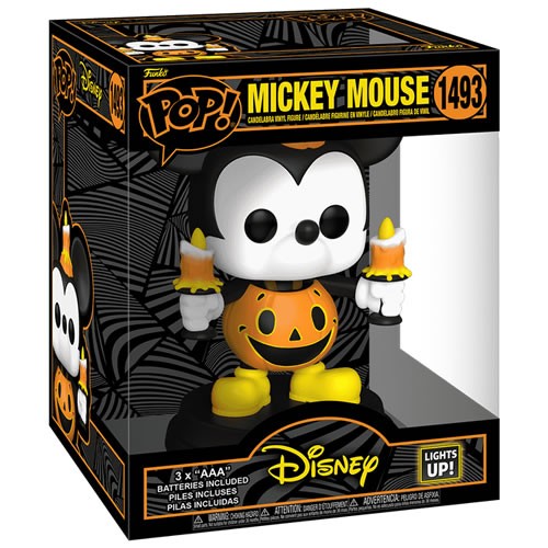 Pop! Disney - 6" Super Sized Mickey Mouse In Pumpkin Costume (Light-Up)