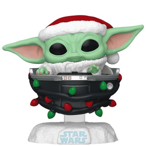 Pop! Star Wars - The Mandalorian - Grogu (Santa Hat In Pram) (Holidays)