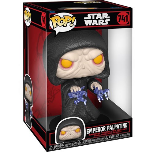Pop! Star Wars - 10" Jumbo Sized Emperor Palpatine (Force Lightning)