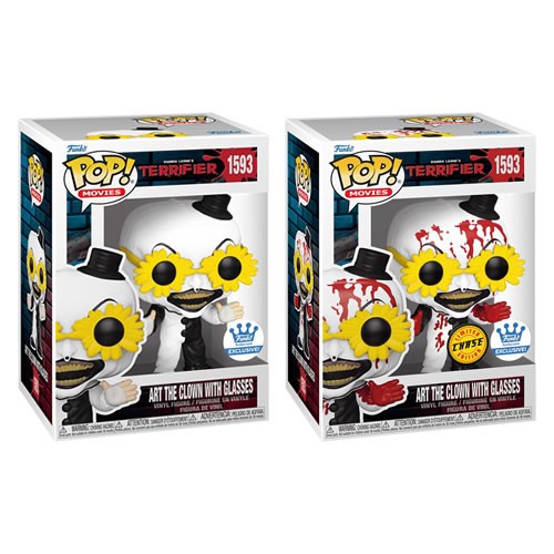 Pop! Movies - Terrifier - Art The Clown (Glasses) w/ Chase (Exclusive)