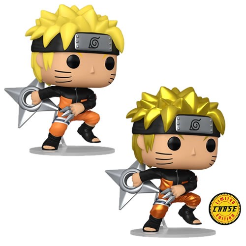 Pop! Animation - Naruto: Shippuden - Naruto Uzumaki w/ Kunai & Shuriken w/ Chase