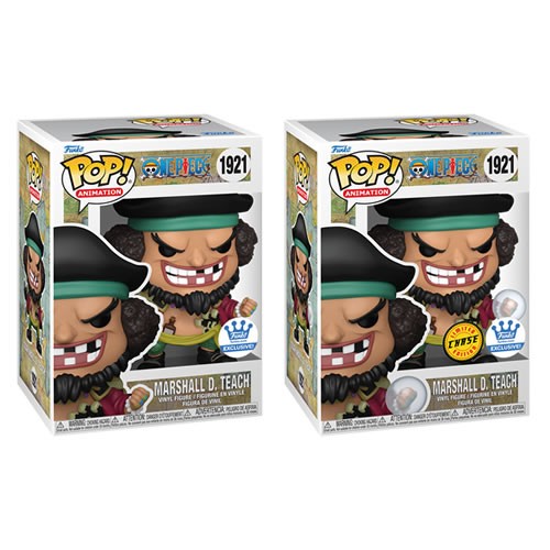 Pop! Animation - One Piece - Marshall D. Teach w/ Pop! Protector & Chase (Exclusive)