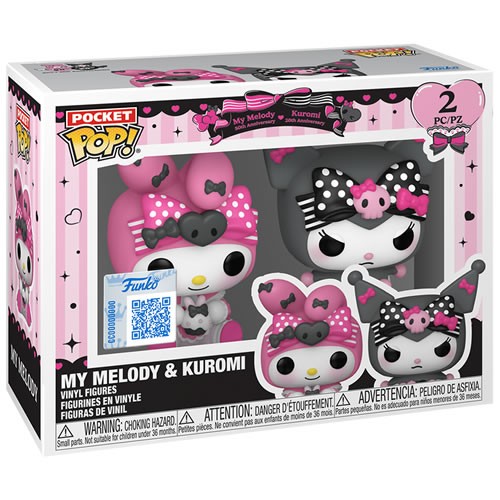 Pocket Pop! Keychains - Sanrio - My Melody & Kuromi 2-Pack