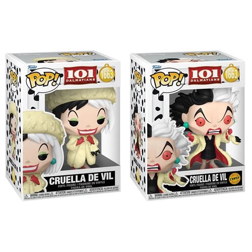 Pop! Disney - 101 Dalmatians (1961 Movie) - Cruella De Vil (Classic) w/ Chase
