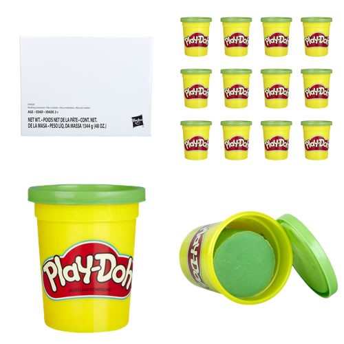 Play-Doh Bulk 12-Pack of Green Non-Toxic Modeling Compound, 4