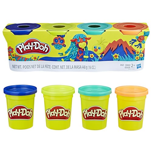 Play-Doh - Wild Colors 4-Pack - AX01