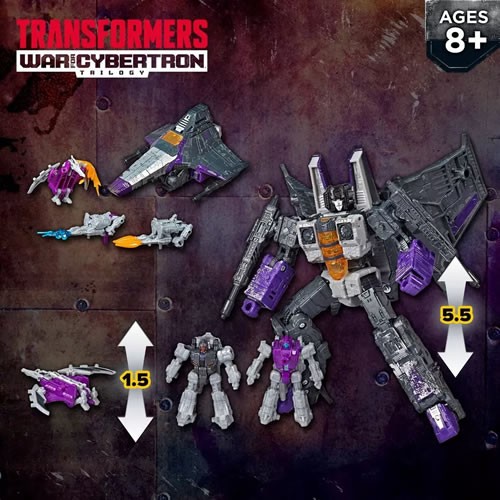 Transformers Gen Figures - WFC - Voyager - WFC-S27 Decepticon Phantomstrike Squadron 4-Pack - 5L02