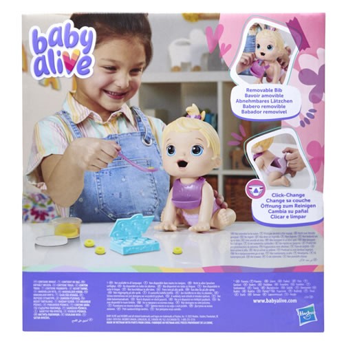 Baby Alive Dolls - Lil Snacks - Blonde Hair Baby Doll - 5X46