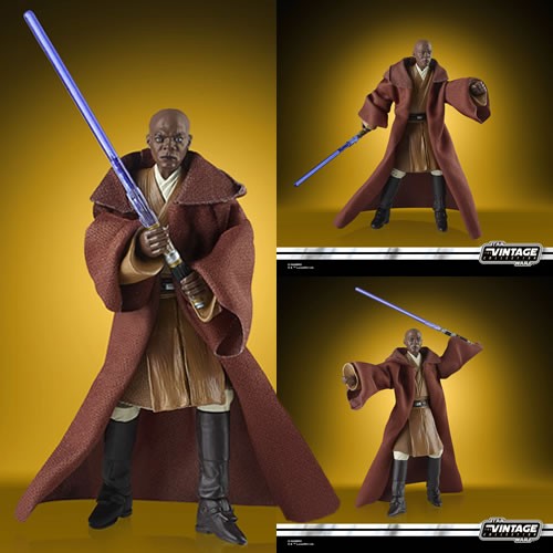 Star Wars Figures - 3.75" Vintage Collection - Ep II AOTC - Mace Windu - 5L00
