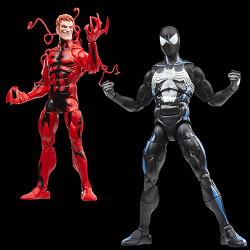 Hasbro Marvel Legends Series Spider-Man Symbiote & Carnage VHS Action  Figure New