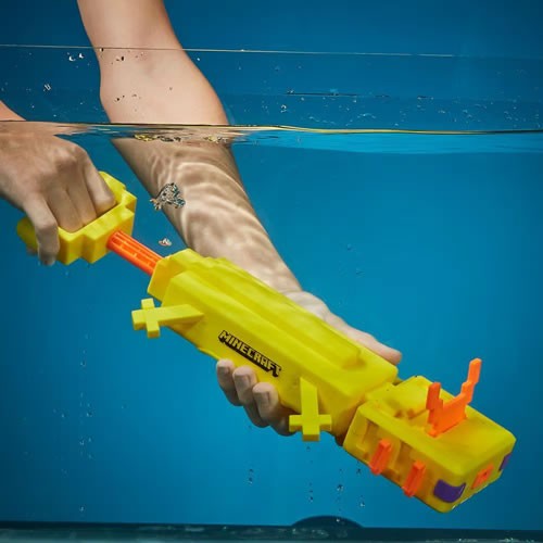 Minecraft Roleplay - Nerf Super Soaker - Axolotl Water Blaster - 5L00