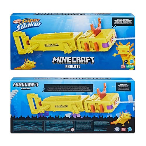 Minecraft Roleplay - Nerf Super Soaker - Axolotl Water Blaster - 5L00