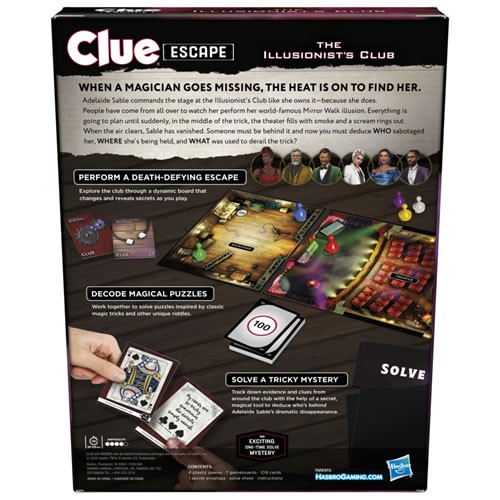 Boardgames - Clue Escape - The Illusionist’s Club - 0000
