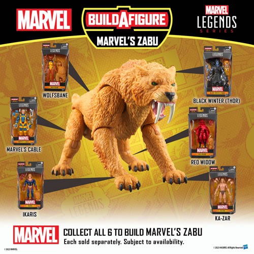 Marvel Legends 6" Figures - Build-A-Figure Marvel's Zabu - Cable - 5X00