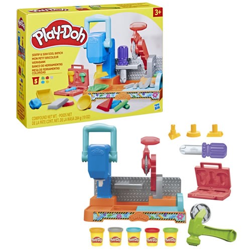 Play-Doh - Stamp & Saw Tool Bench Playset - 5L00
