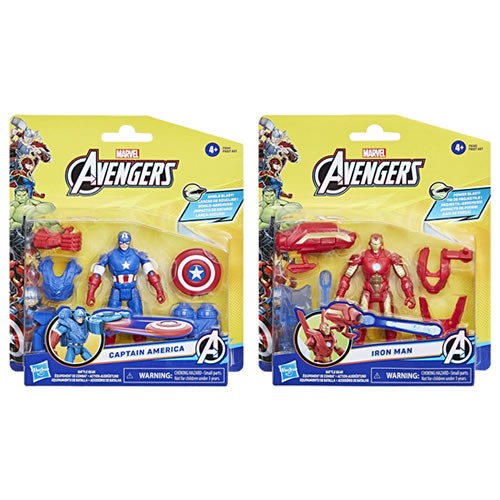 Avengers Figures - Epic Hero Series - 4" Battle Gear Figure Assortment - 5L00