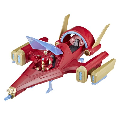 Avengers Vehicles - Epic Hero Series - 4" Iron Man w/ Repulsor Blast Battle Jet - 5L00