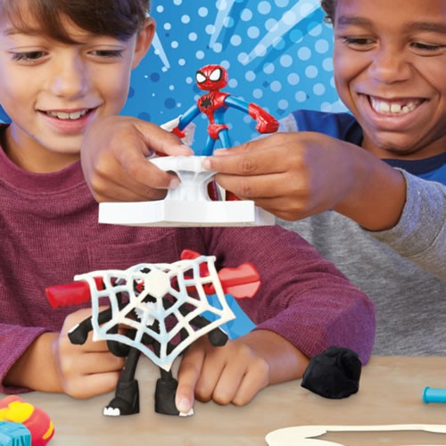 Play-Doh Marvel - Spider-Man Launch & Slice Battle Playset - 5L00