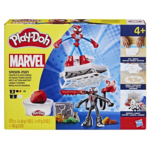 Play-Doh Marvel - Spider-Man Launch & Slice Battle Playset - 5L00