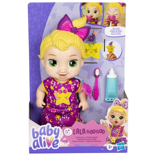 Baby Alive Dolls - Lil Dreamer - LaLa GooGoo Blonde Hair Baby Doll - 5X00