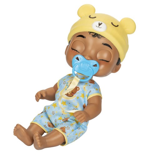Baby Alive Dolls - Lil Dreamer - Snoozer Bear Black Hair Boy Baby Doll - 5X00