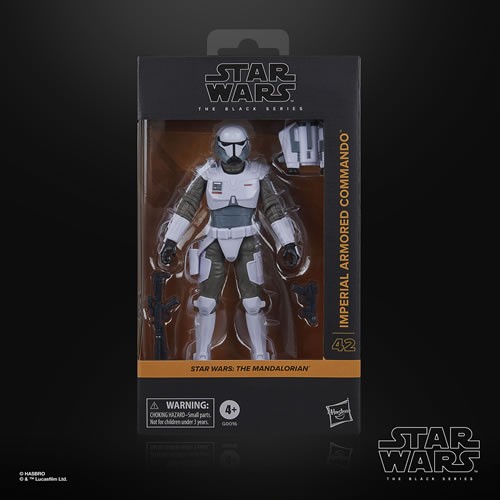 Star Wars Figures - 6" The Black Series - The Mandalorian - Imperial Armored Commando - 5X42