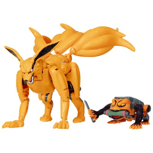 Transformers Gen Collab Figures - Naruto x Transformers Mash-Up - Kurama And Gamakichi - 5L00