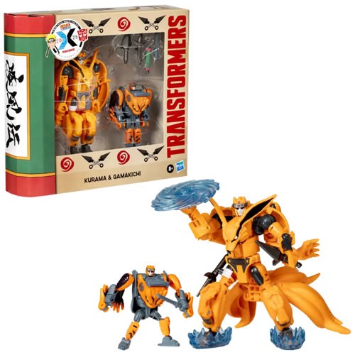 Transformers Gen Collab Figures - Naruto x Transformers Mash-Up - Kurama And Gamakichi - 5L00