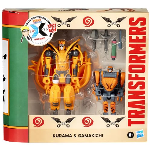 Transformers Gen Collab Figures - Naruto x Transformers Mash-Up - Kurama And Gamakichi - 5L00