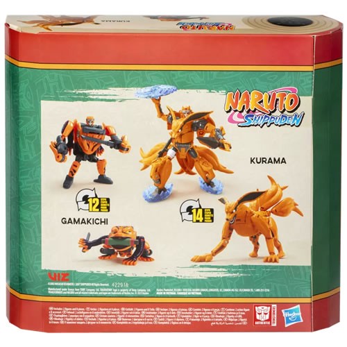 Transformers Gen Collab Figures - Naruto x Transformers Mash-Up - Kurama And Gamakichi - 5L00