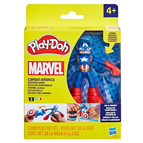 Play-Doh - Marvel - Captain America Stamping Shield Playset - 5X00
