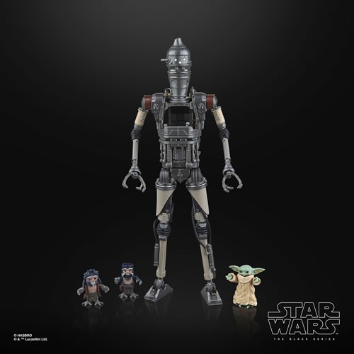 Star Wars Figures - 6" The Black Series - The Mandalorian - Deluxe IG-12 & Grogu - 5L00