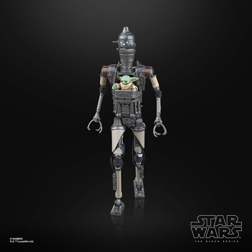 Star Wars Figures - 6" The Black Series - The Mandalorian - Deluxe IG-12 & Grogu - 5L00