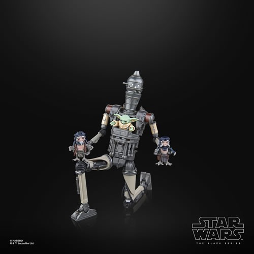 Star Wars Figures - 6" The Black Series - The Mandalorian - Deluxe IG-12 & Grogu - 5L00