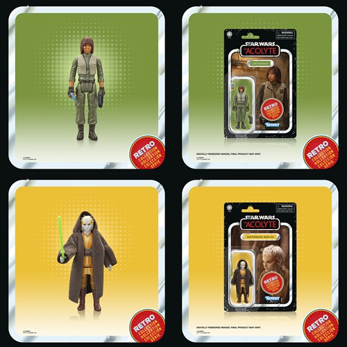 Star Wars Figures - 3.75" Retro Collection - The Acolyte - Figure 6-Pack - 5L00