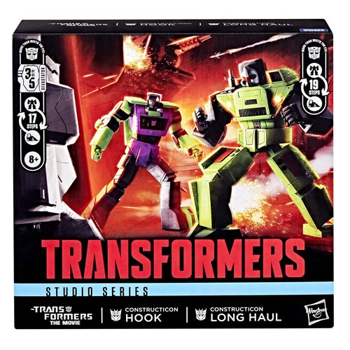 Transformers Gen Figures - Studio Series - TRA: The Movie - Constructicon Long Haul & Hook - 5L00