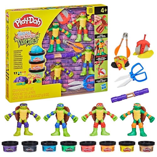 Play-Doh - TMNT - Tales Of The Teenage Mutant Ninja Turtles - Cowabunga Creations - 5L00