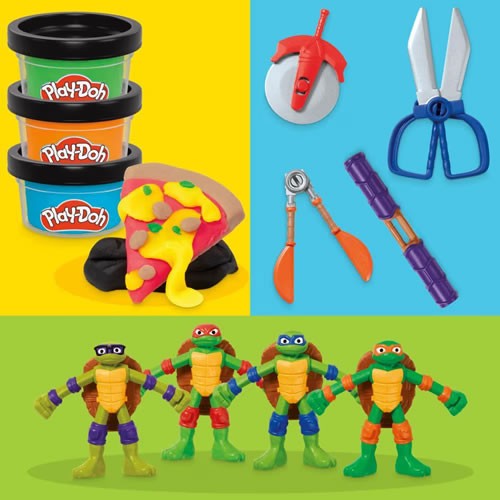 Play-Doh - TMNT - Tales Of The Teenage Mutant Ninja Turtles - Cowabunga Creations - 5L00