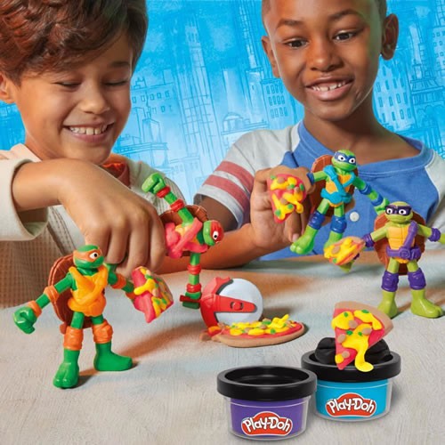 Play-Doh - TMNT - Tales Of The Teenage Mutant Ninja Turtles - Cowabunga Creations - 5L00