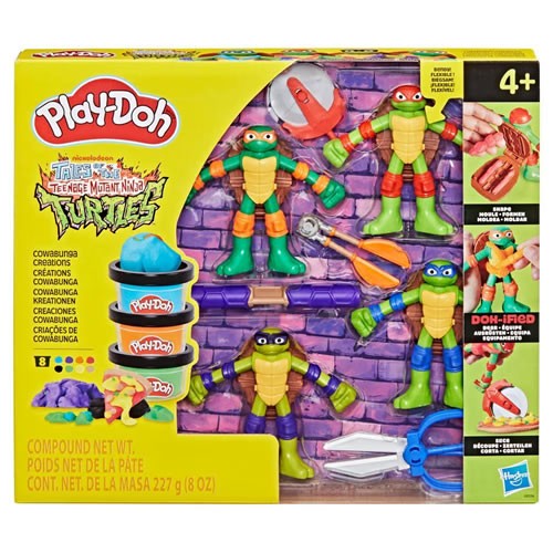 Play-Doh - TMNT - Tales Of The Teenage Mutant Ninja Turtles - Cowabunga Creations - 5L00