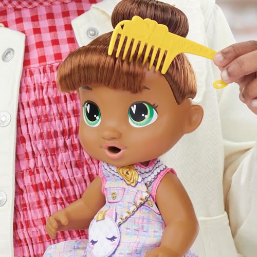 Baby Alive Dolls - Bubbly Tea Party - Sophia Sparkle Brown Hair Baby - 5X00