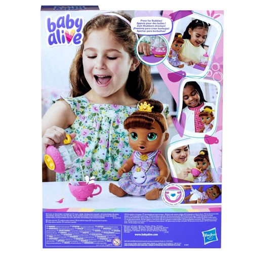 Baby Alive Dolls - Bubbly Tea Party - Sophia Sparkle Brown Hair Baby - 5X00